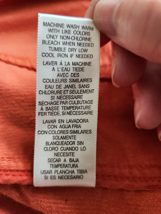 Casual Corner Orange Corduroy Button-Front Jacket - Picture 6 of 6